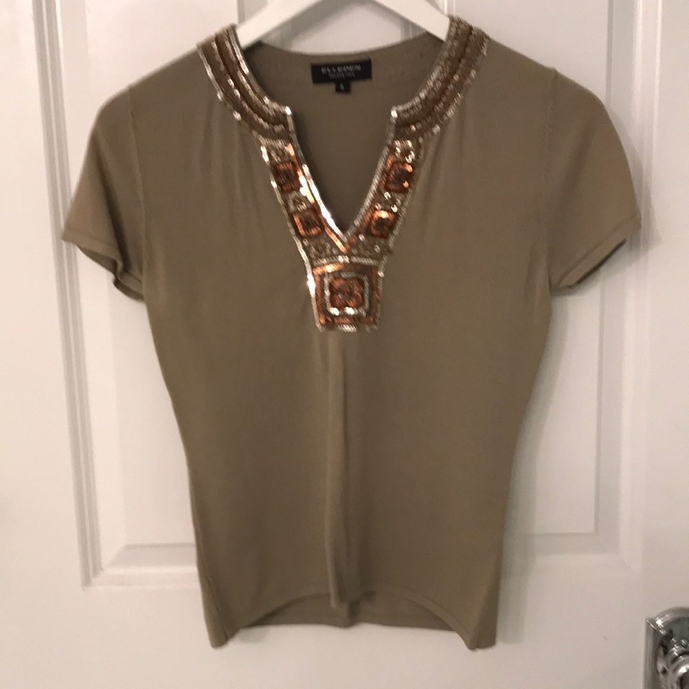 Special top with sequins made in Italy